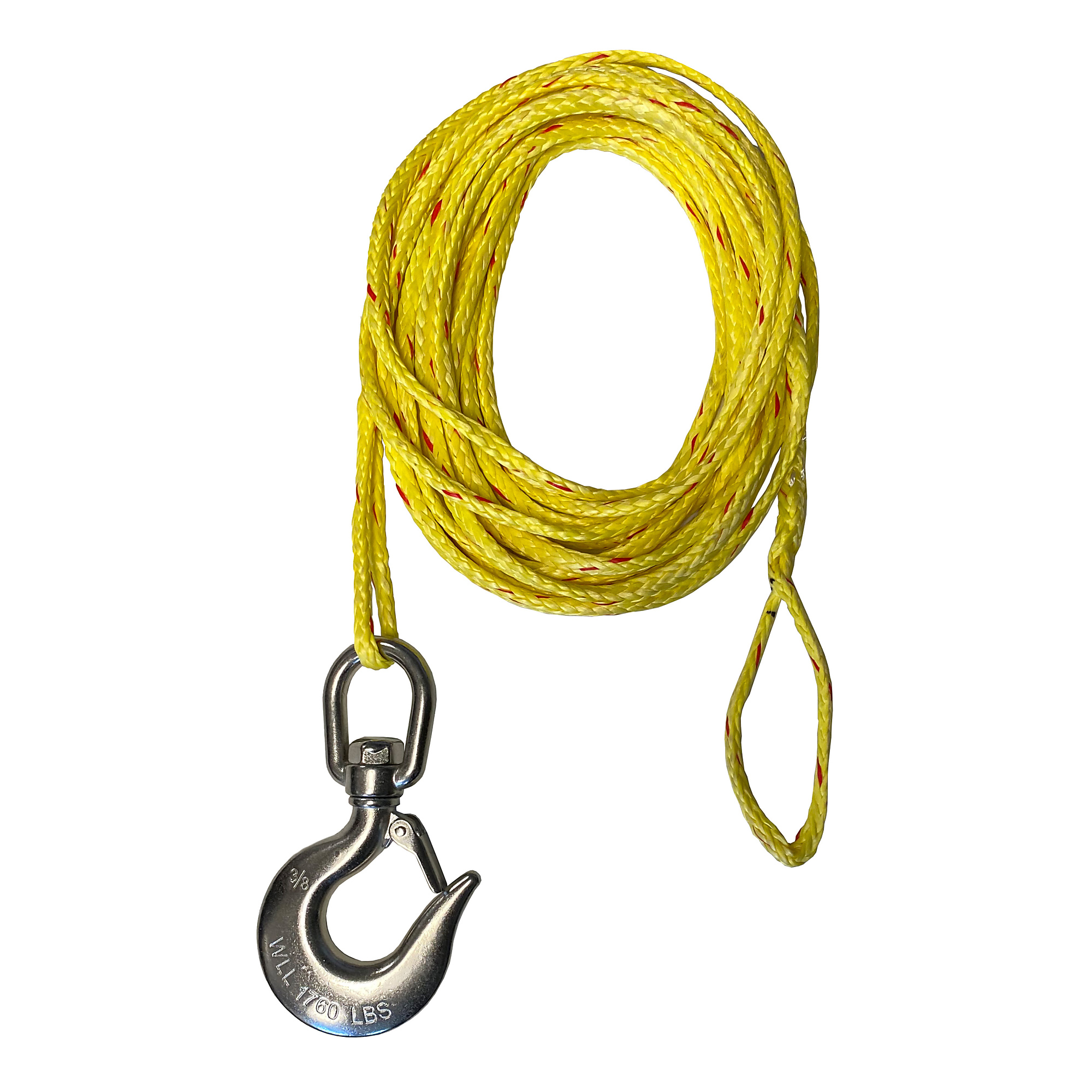 OZ Lifting Products, 3/16in. x 90ft. lift - Synthetic rope assembly, Length 90 ft, Pieces (qty.) 1 Model# OZSR.19-90